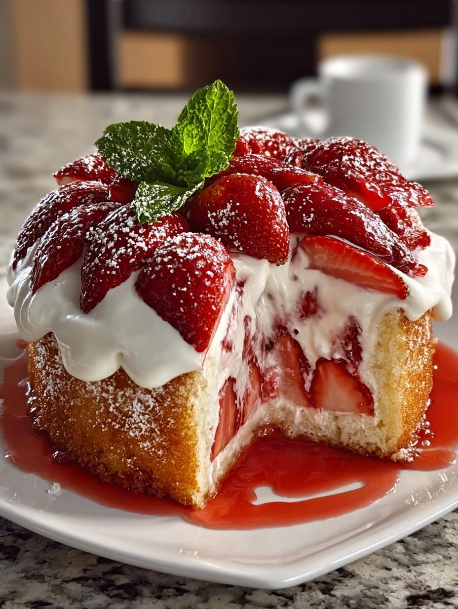 Strawberry Cream Cheese Pound