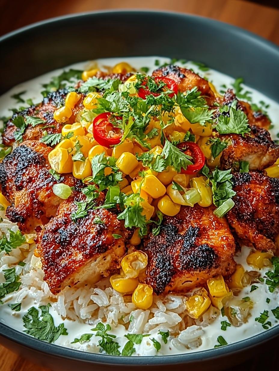 Delicious Street Corn Chicken Rice Bowl You'll Love - Street Corn Chicken Rice - main visual representation