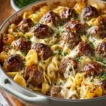 Swedish Meatball Pasta Bake
