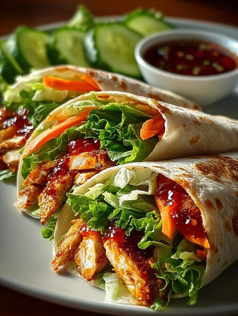 Sweet Chili Chicken Wraps
