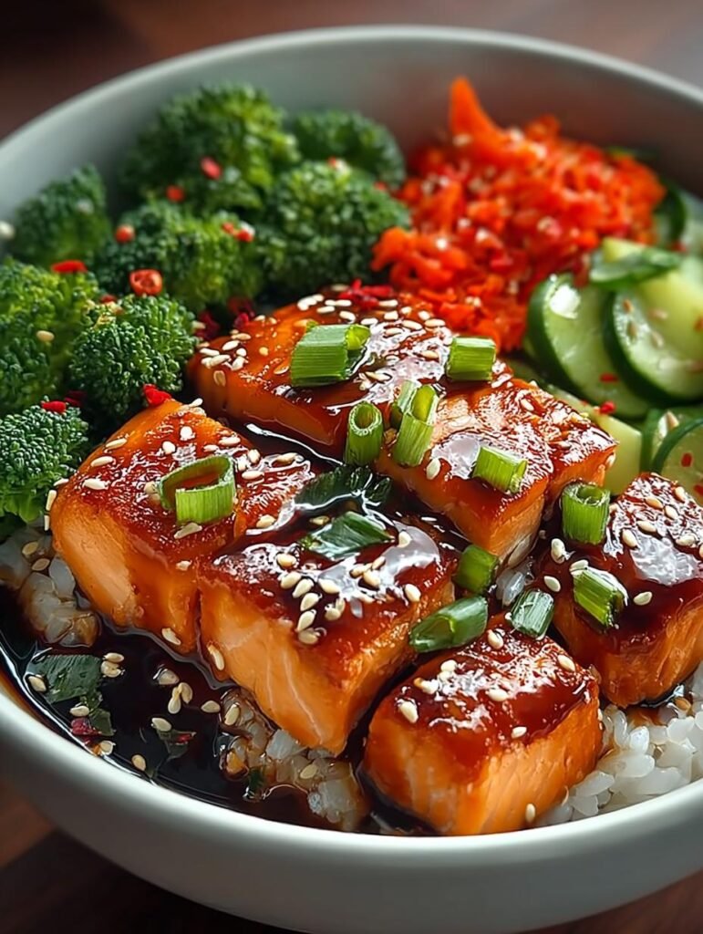 Teriyaki Salmon Bowls