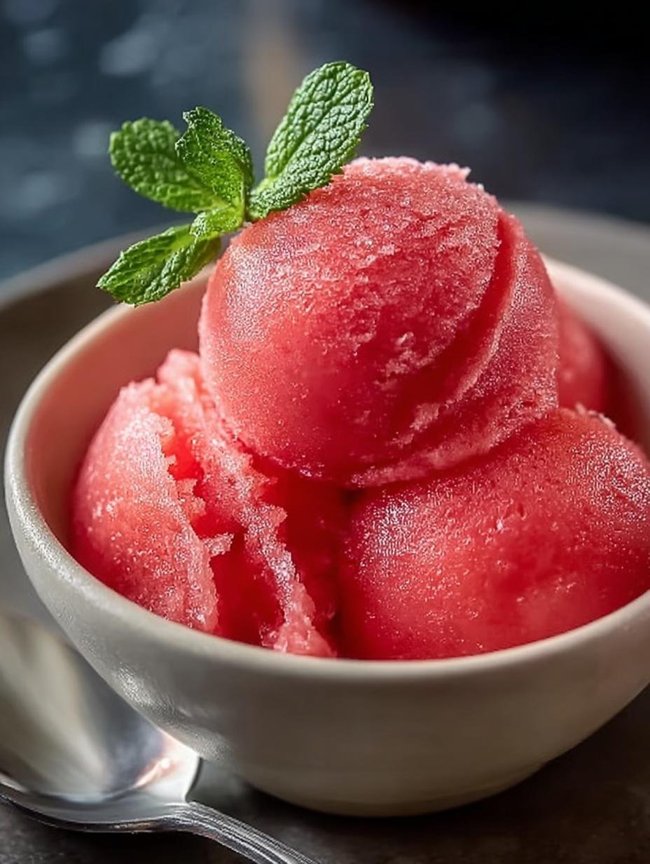 Delicious Watermelon Sorbet Recipe for Summer Bliss - Watermelon Sorbet - additional detail