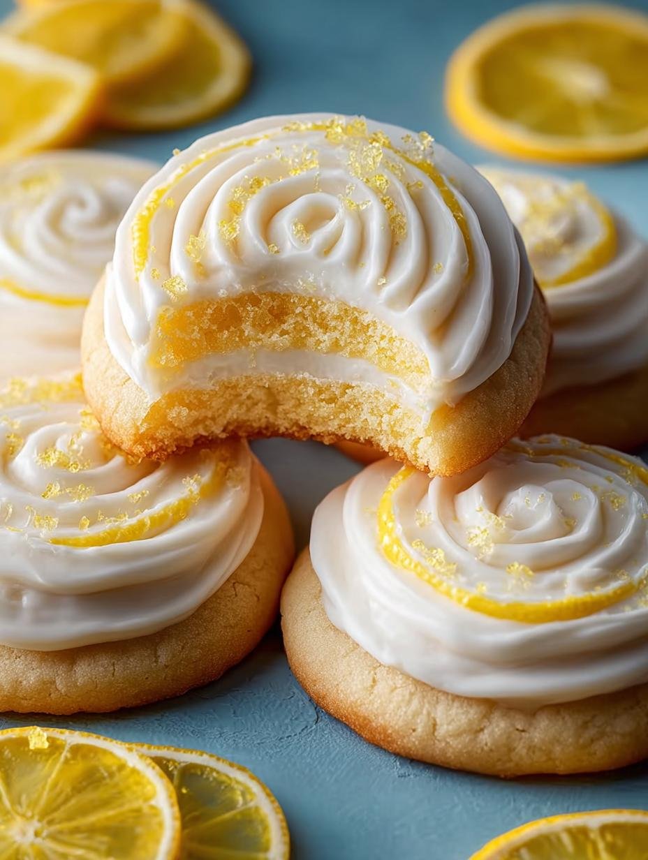 Zesty Lemon Frosted Cookies