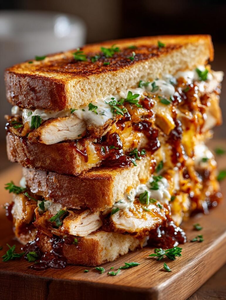 Bbq Chicken Grilled Cheese