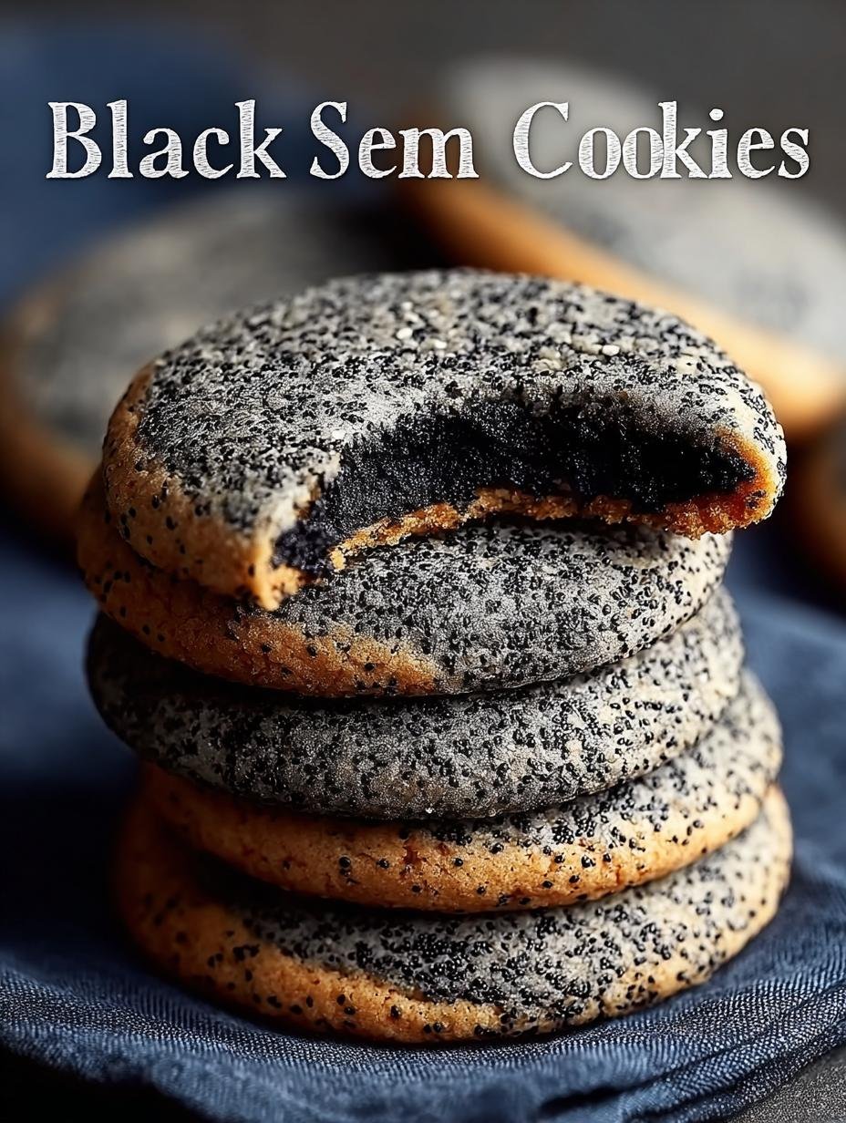 Delicious Black Sesame Cookies: A Unique Treat to Savor - Black Sesame Cookies - main visual representation