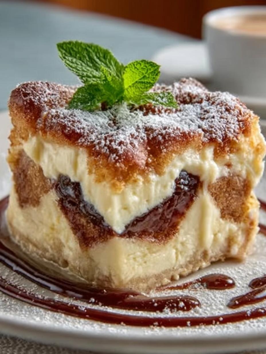 Bread Pudding with Cheesecake: 5 Comforting Layers - Bread Pudding with Cheesecake - additional detail