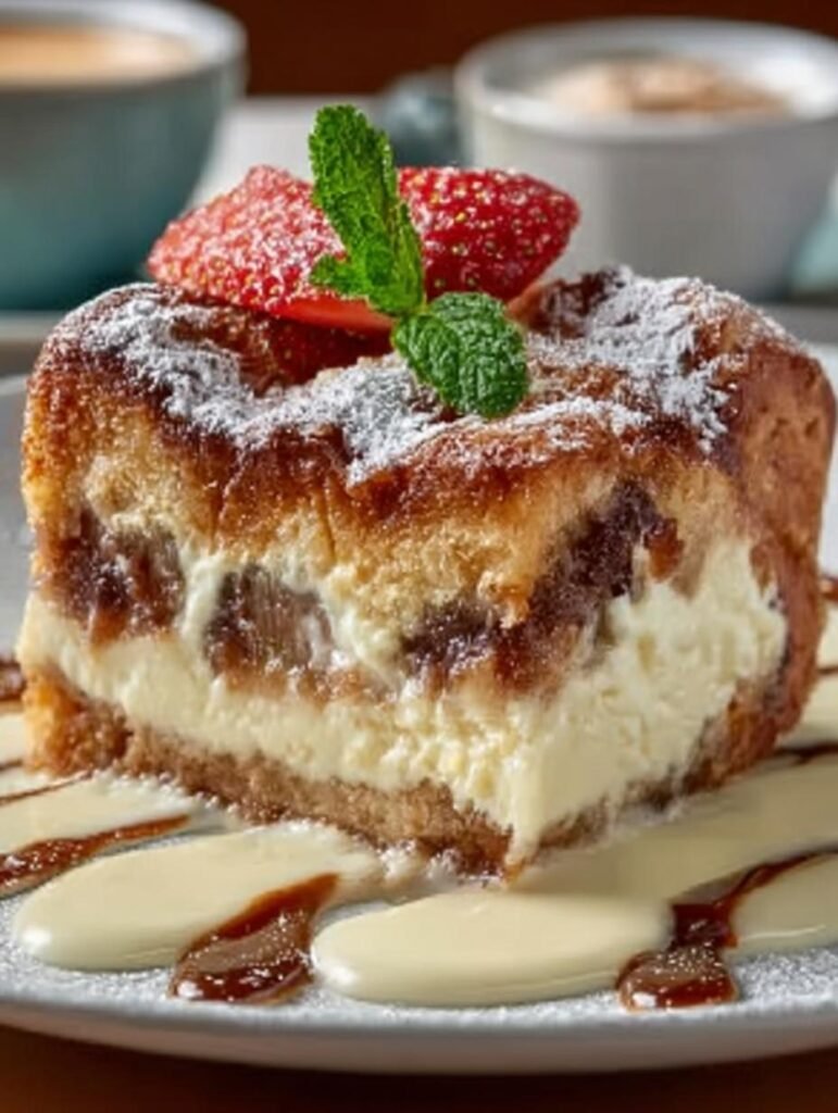 Bread Pudding with Cheesecake