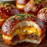 Cheeseburger Pretzel Bombs