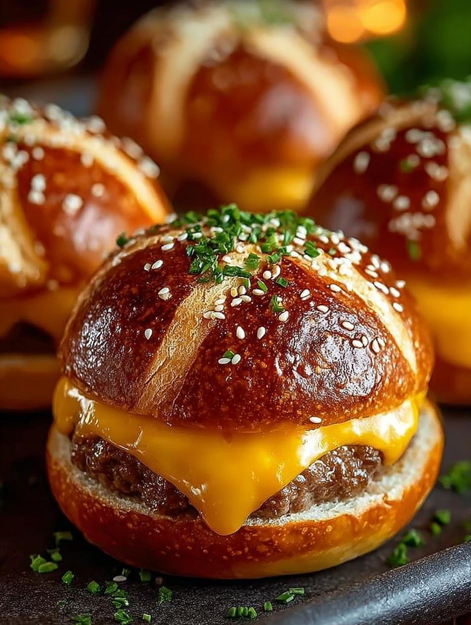 Delicious Cheeseburger Pretzel Bombs: 12 Perfect Bites - Cheeseburger Pretzel Bombs - additional detail