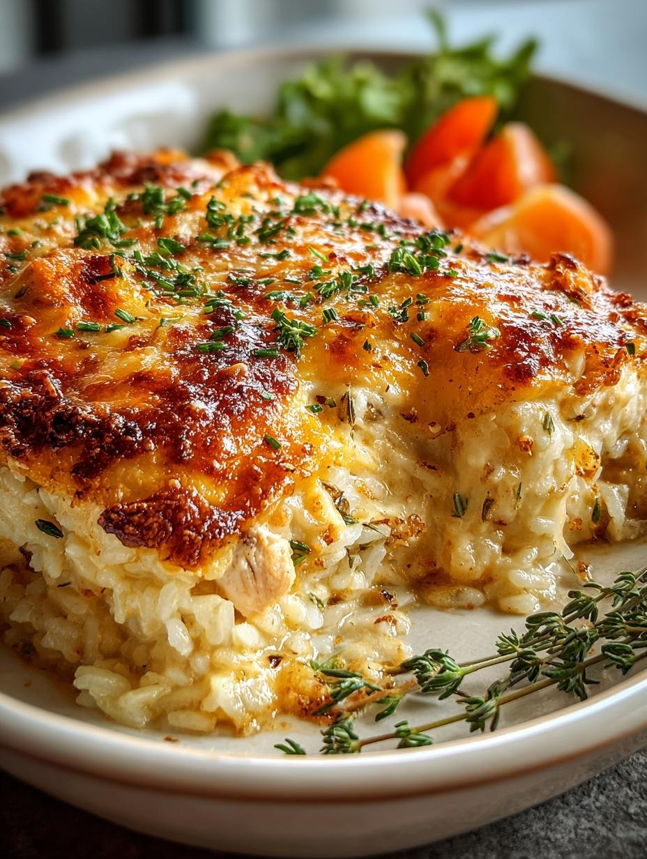 Cheesy Chicken Rice Bake: A Comforting Family Favorite - Cheesy Chicken Rice Bake - main visual representation