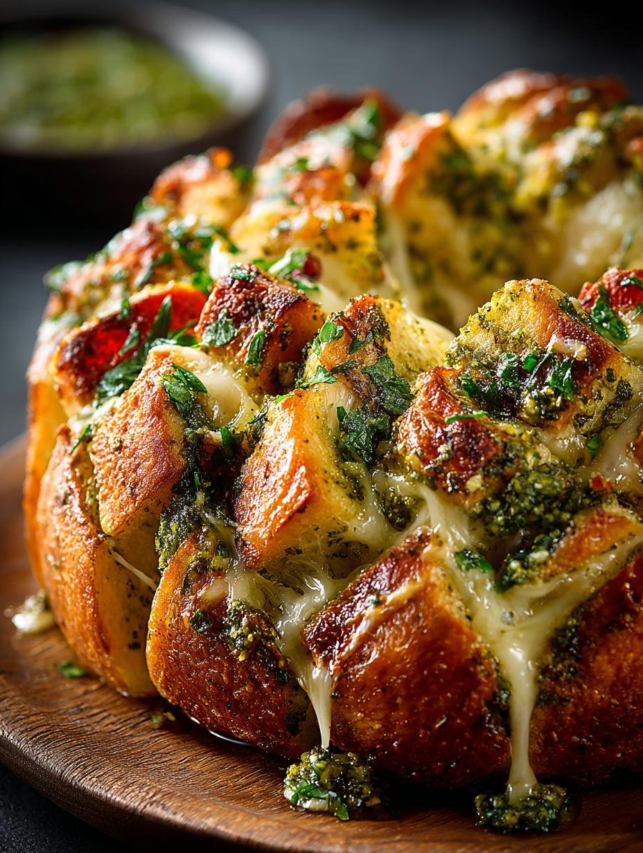 Cheesy Pesto Pull Apart