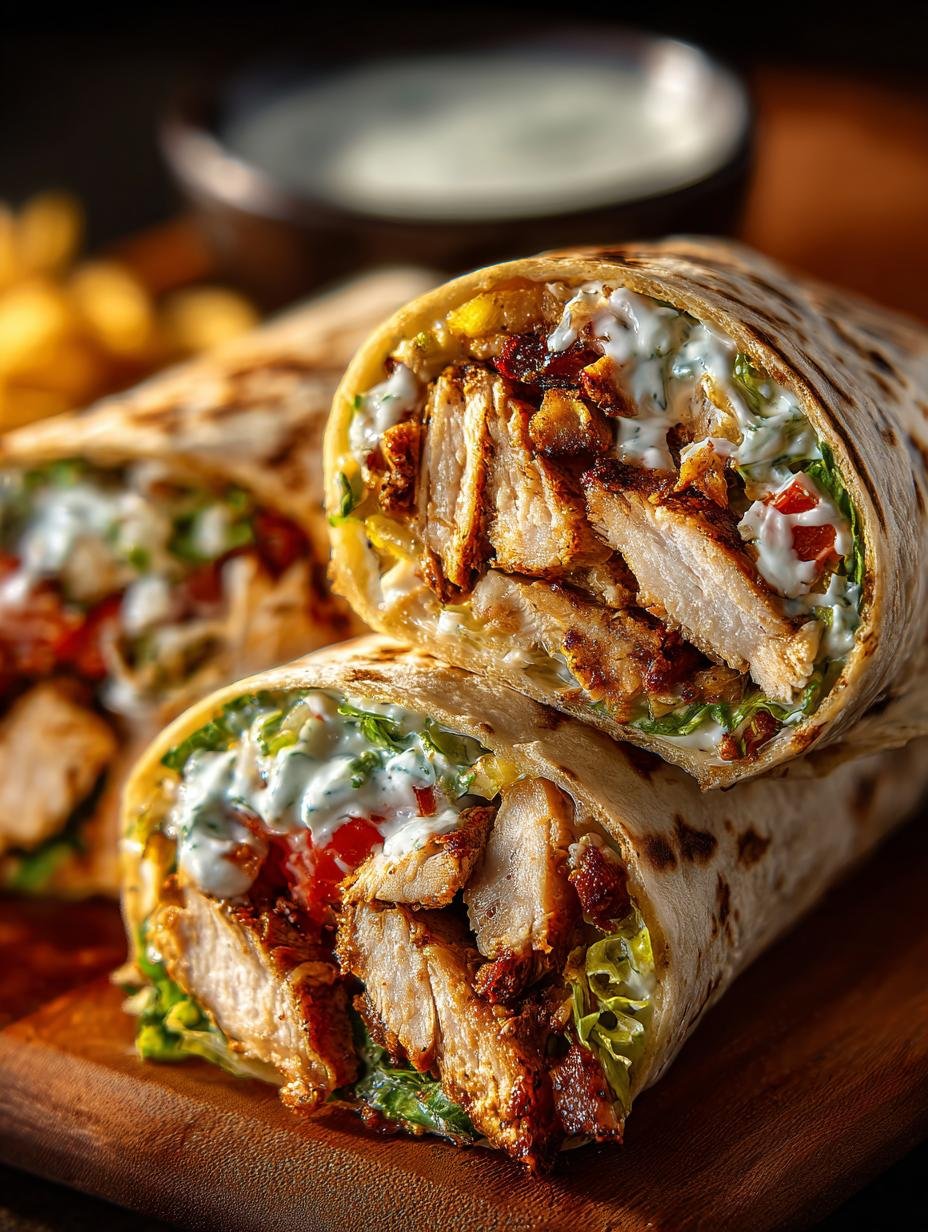 Chipotle Ranch Chicken Wraps
