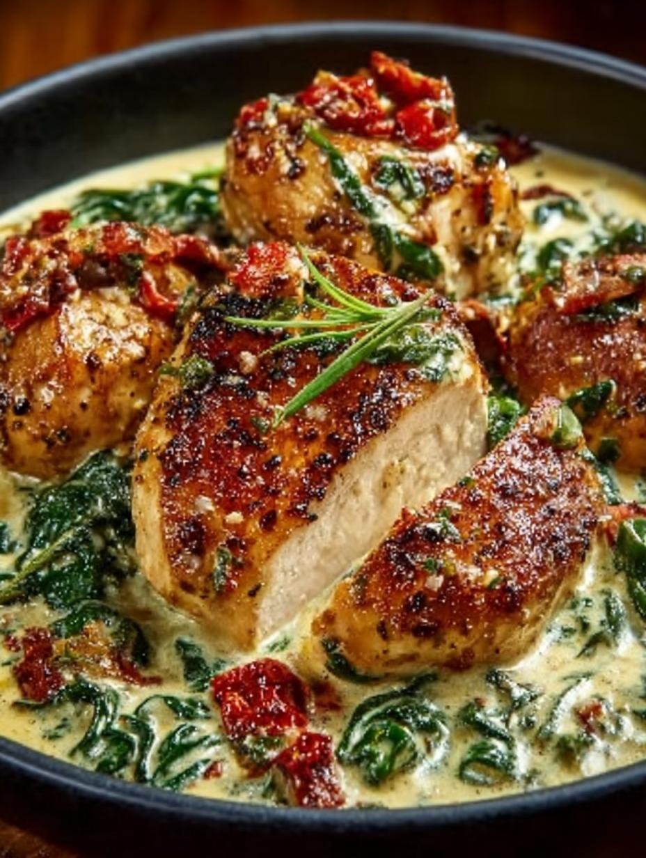 Creamy Keto Tuscan Chicken