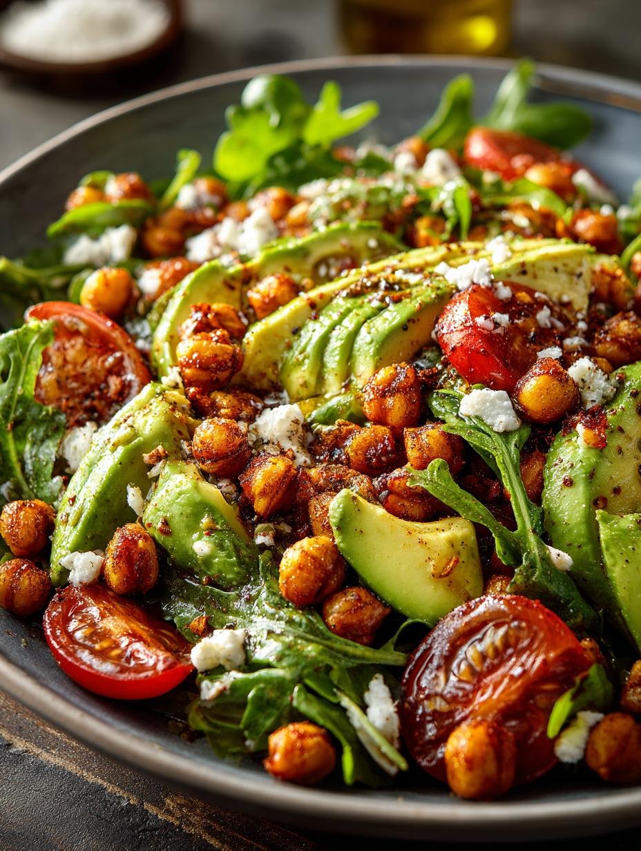 Crispy Chickpea Avocado Salad: 5 Steps to Perfection - Crispy Chickpea Avocado Salad - main visual representation