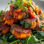 Crispy Sweet Potato Spinach