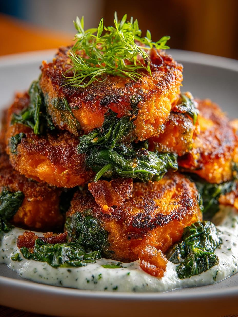 5 Irresistibly Crispy Sweet Potato Spinach Bites - Crispy Sweet Potato Spinach - additional detail