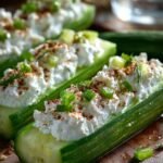 Cucumber Cream Cheese Boats