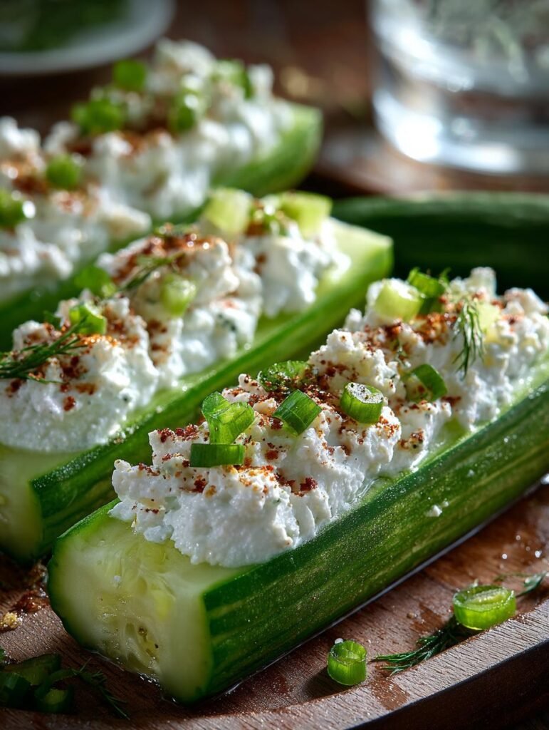 Cucumber Cream Cheese Boats
