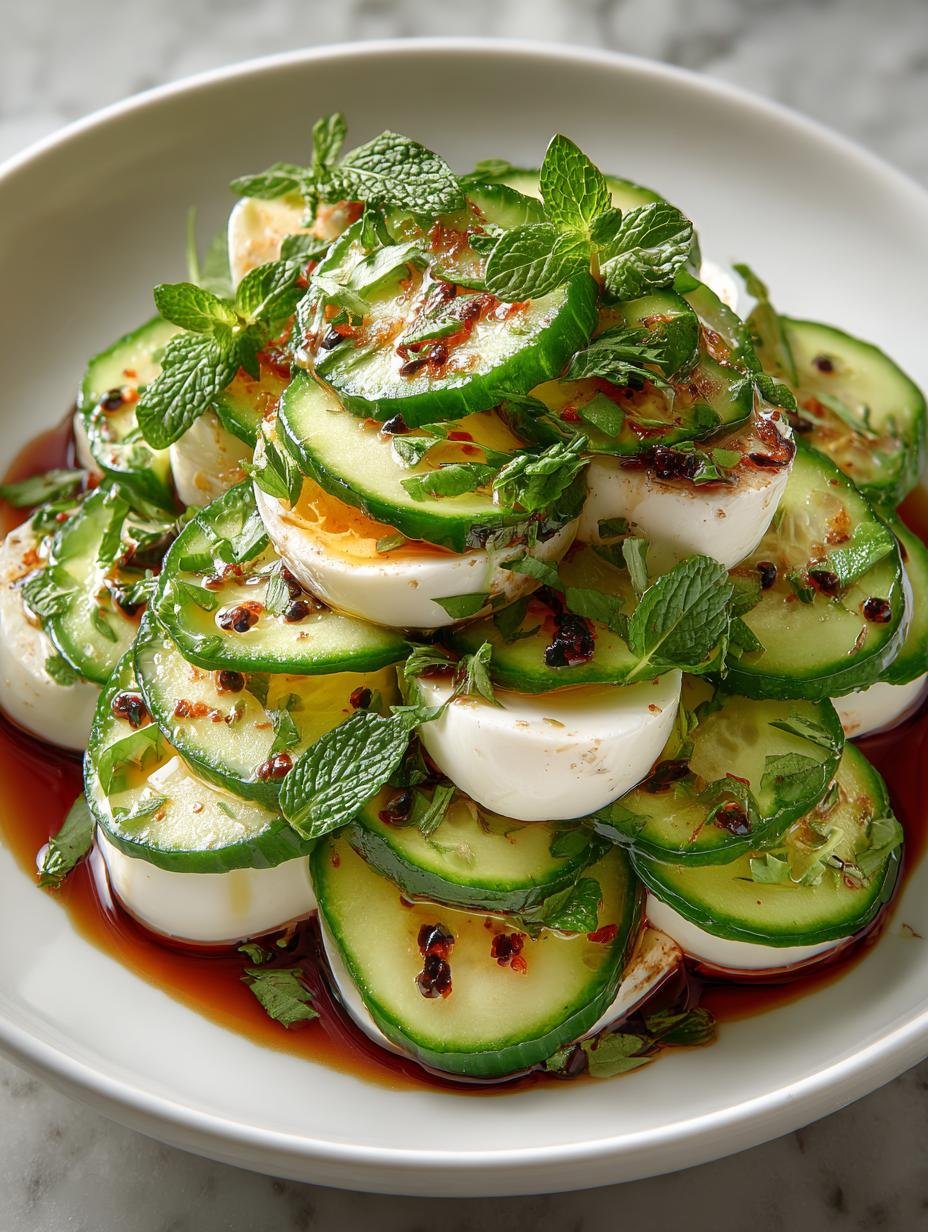 Cucumber Mozzarella Salad