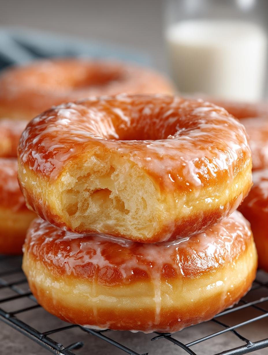 Delicious Glazed Donuts with Milk Recipe to Satisfy Cravings - Glazed Donuts with Milk - main visual representation