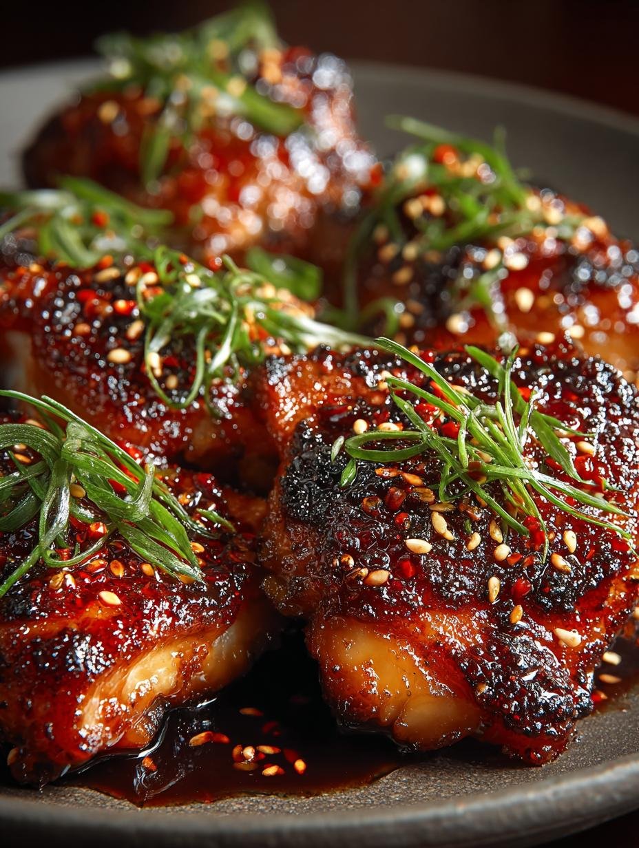 Delicious Gochujang Glazed Chicken Thighs Recipe - Gochujang Glazed Chicken Thighs - additional detail