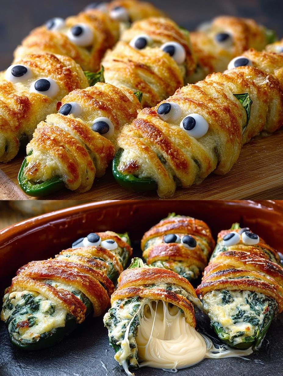 Jalapeno Popper Mummies Halloween