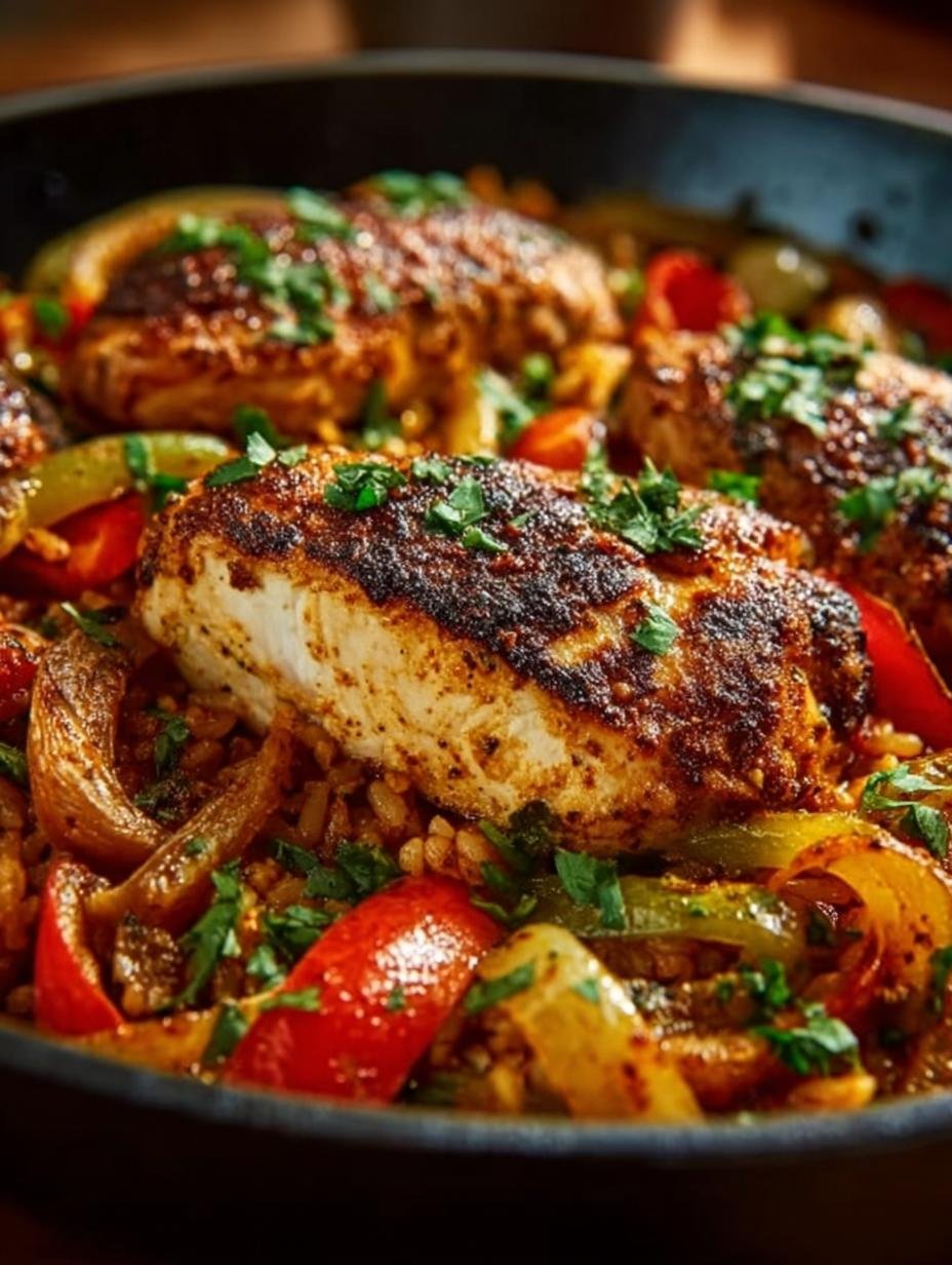 One Pan Cajun Chicken: A Flavorful 40-Minute Meal - One Pan Cajun Chicken - additional detail