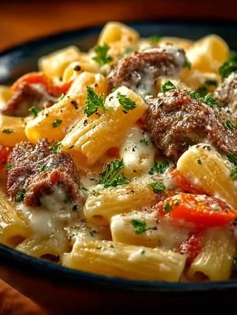 Philly Cheese Steak Pasta