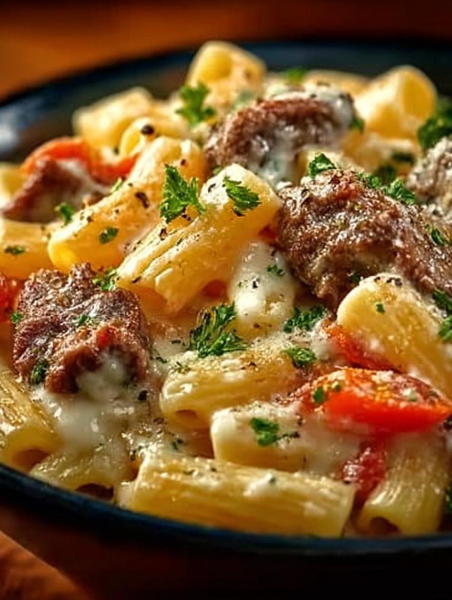 Philly Cheese Steak Pasta