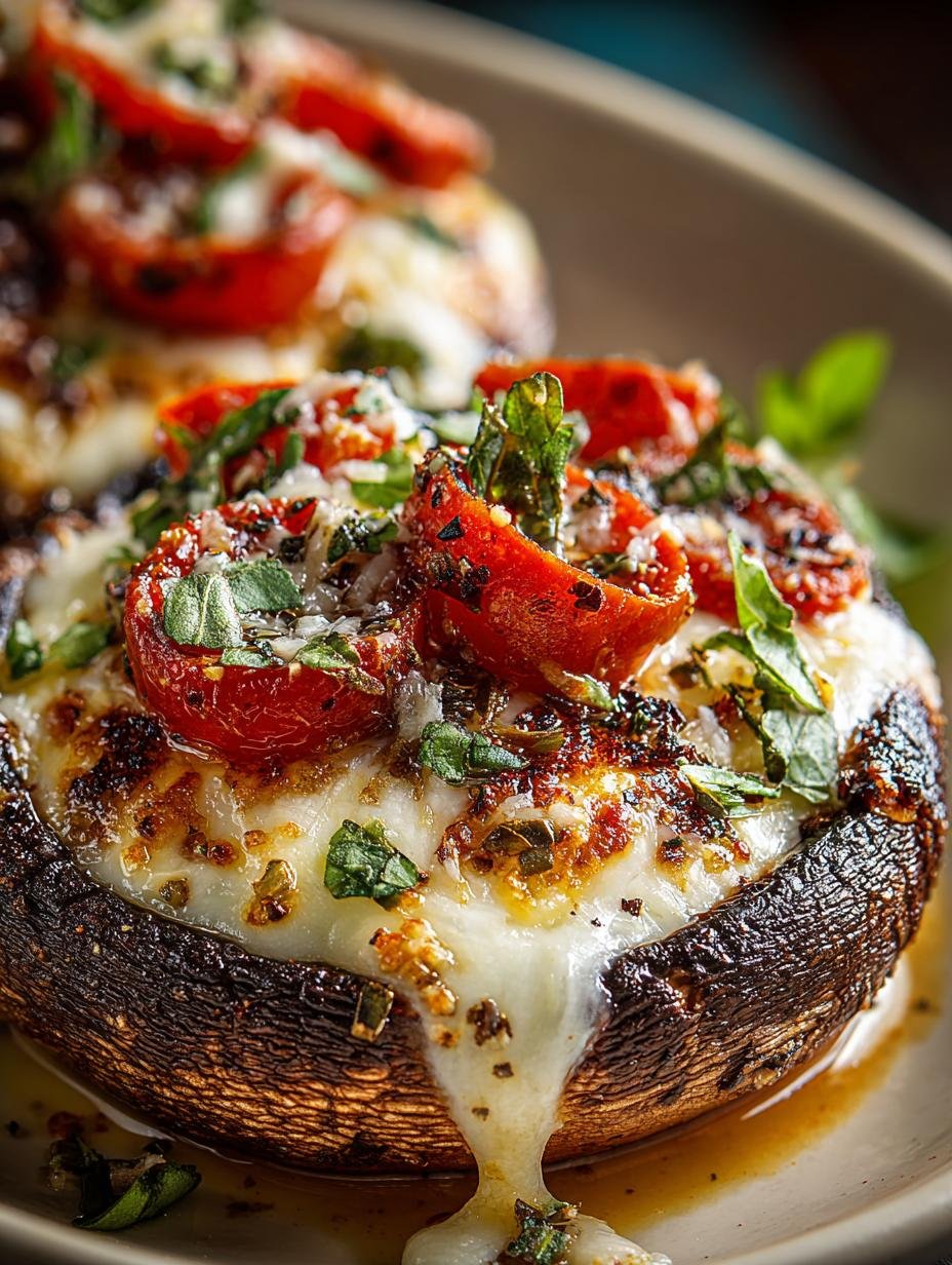 Pizza Stuffed Portobello Mushrooms: 5 Delicious Variations - Pizza Stuffed Portobello Mushrooms - additional detail