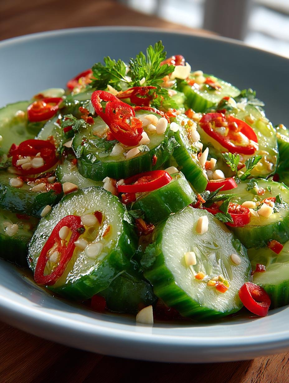 5 Reasons to Love Spicy Asian Cucumber Salad - Spicy Asian Cucumber Salad - additional detail