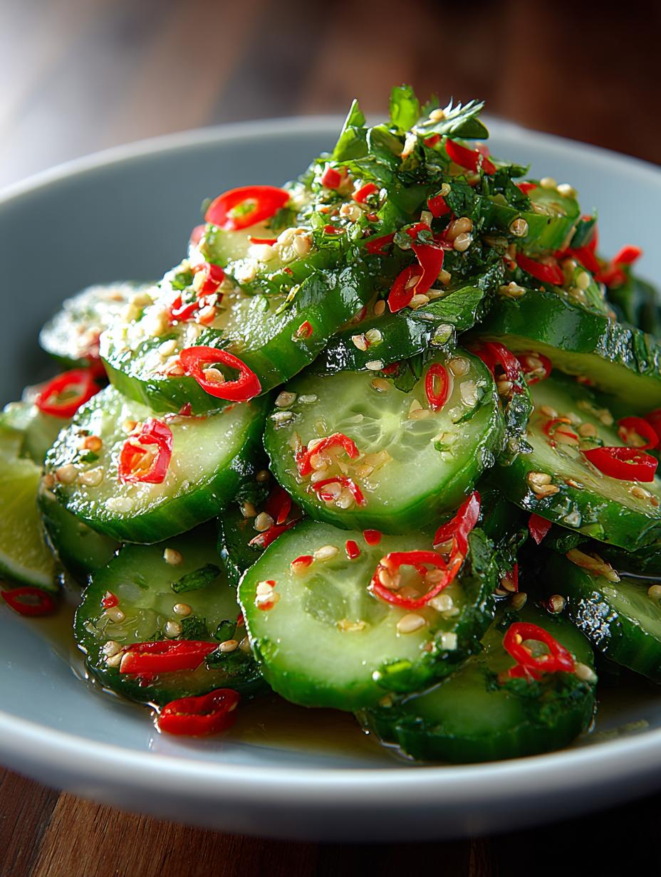 Spicy Asian Cucumber Salad