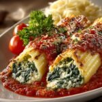Spinach Cheese Manicotti