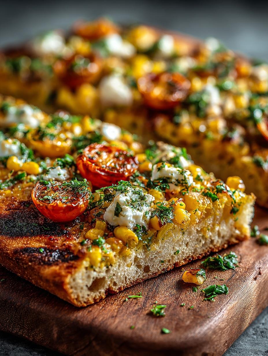 Delicious Sweet Corn Flatbread Recipe in 25 Minutes - Sweet Corn Flatbread - main visual representation