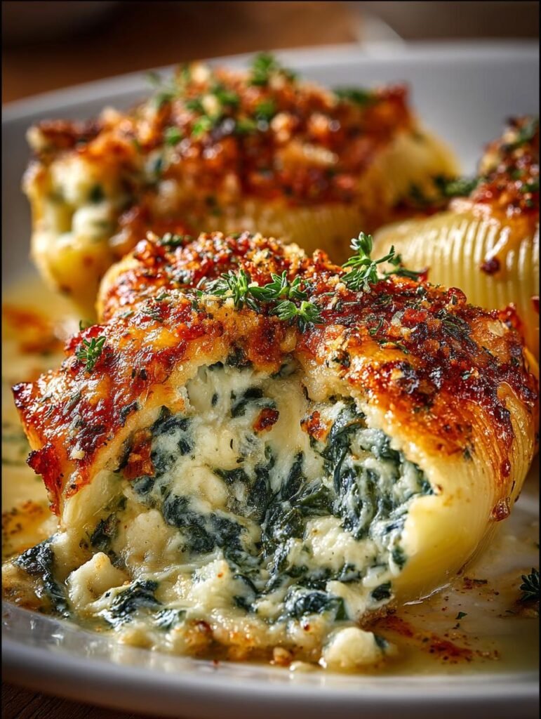 White Cheddar Spinach Stuffed