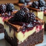 Blackberry Cheesecake Brownies