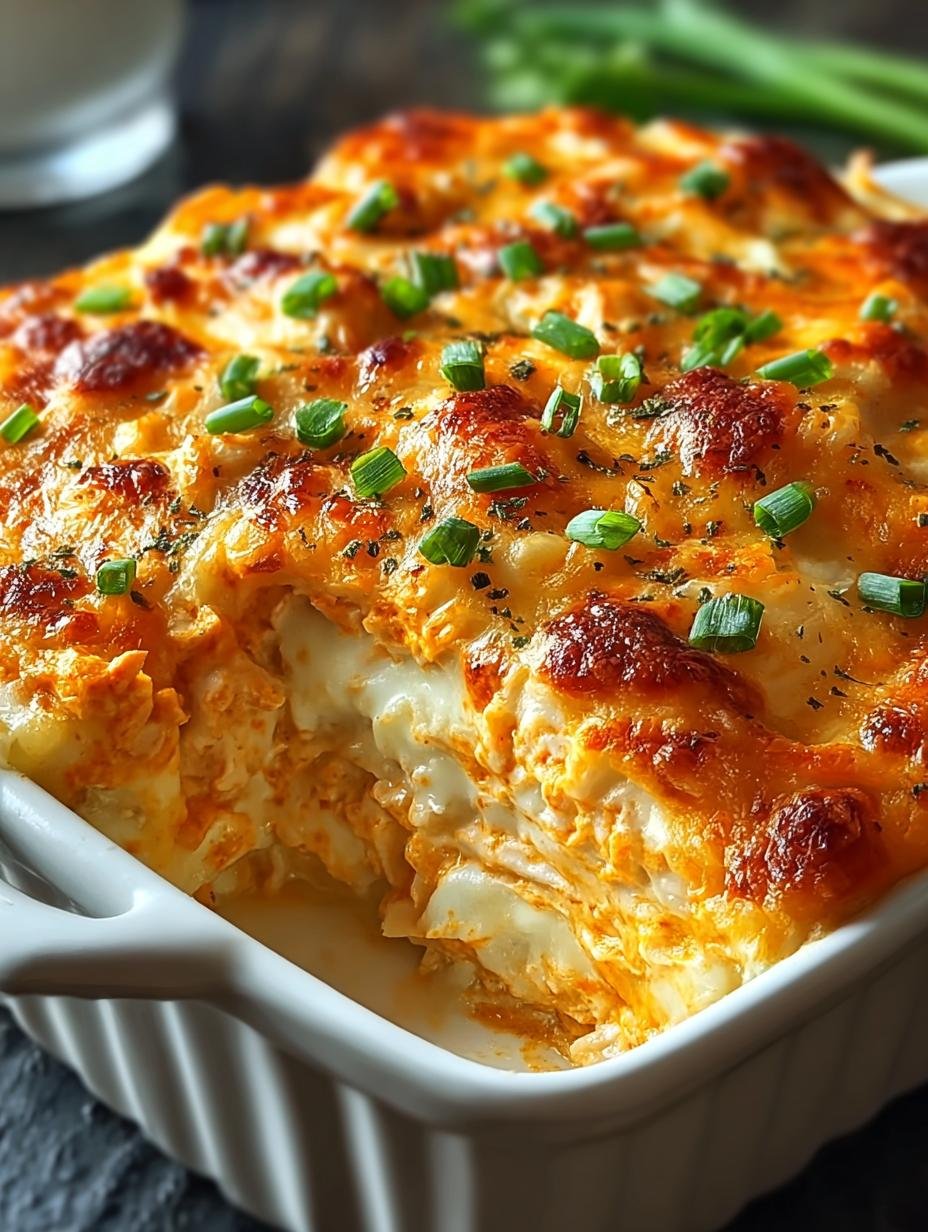 Buffalo Chicken Cheese Bake