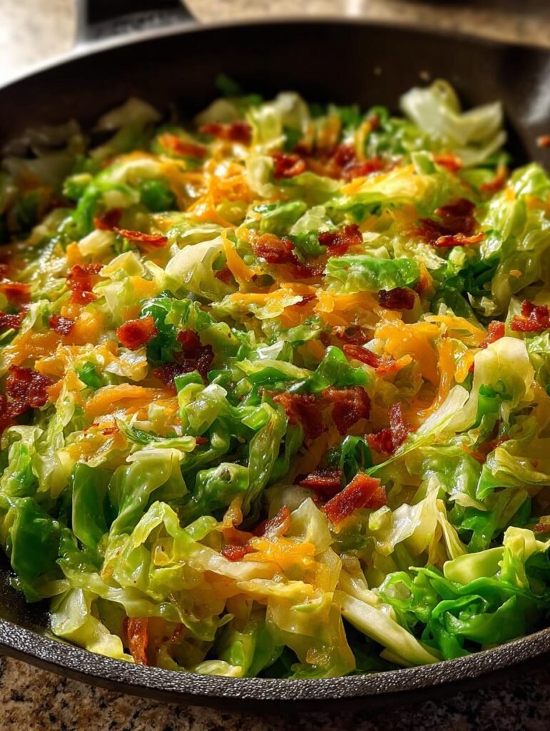 Cheddar Cabbage Skillet