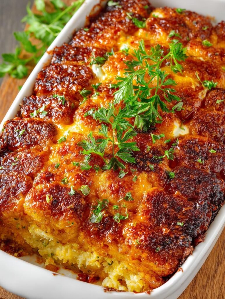 Cheesy Tater Tot Meatloaf