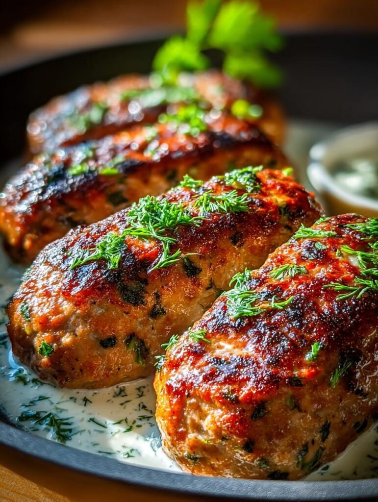 Chicken Kofta with Garlic