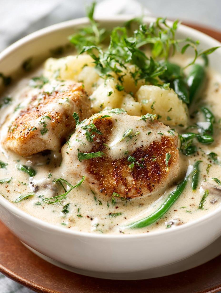 Cream Mushroom Soup Pork