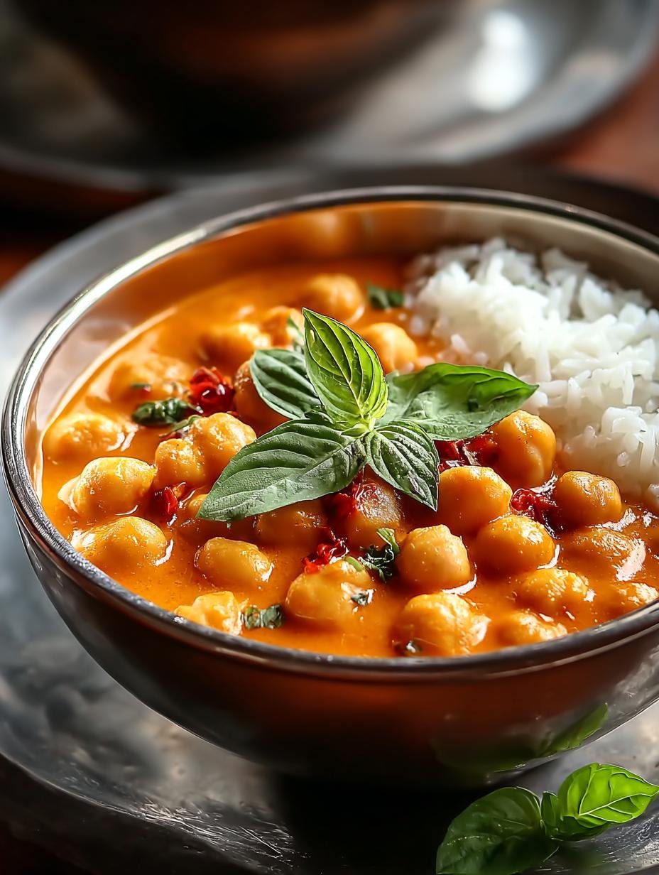 Creamy Red Curry Chickpeas: 5 Irresistible Flavors - Creamy Red Curry Chickpeas - main visual representation