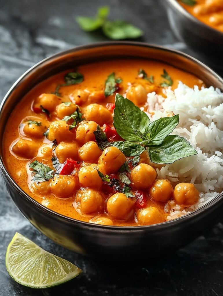 Creamy Red Curry Chickpeas
