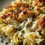 Dump Bake Chicken Alfredo