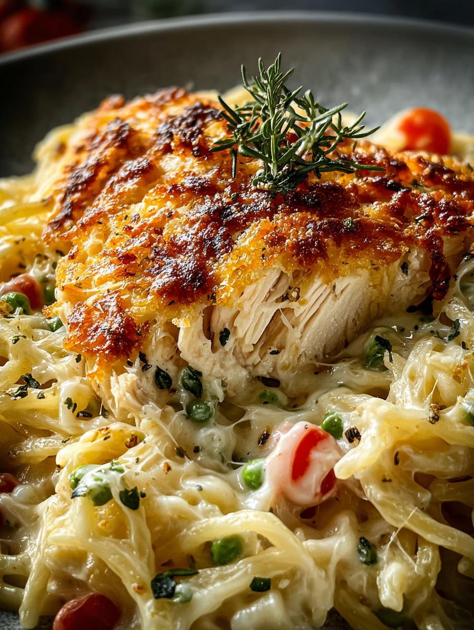 Dump Bake Chicken Alfredo: 5-Minute Comfort Dish - Dump Bake Chicken Alfredo - additional detail