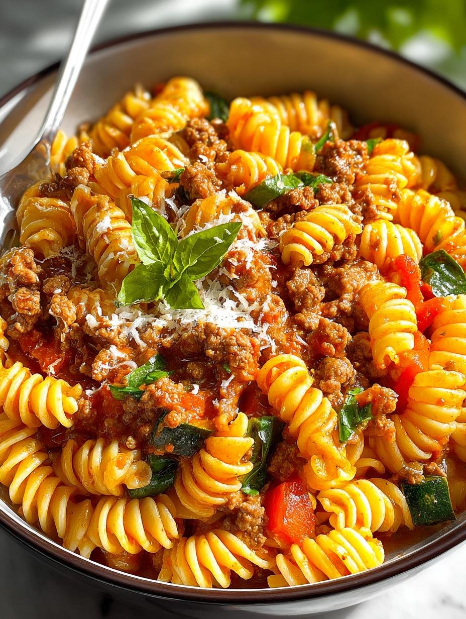 Ground Turkey Veggie Pasta