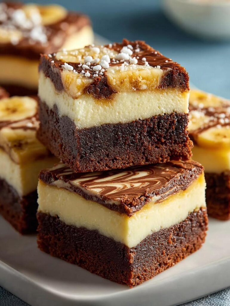 Indulgent Banana Pudding Brownies