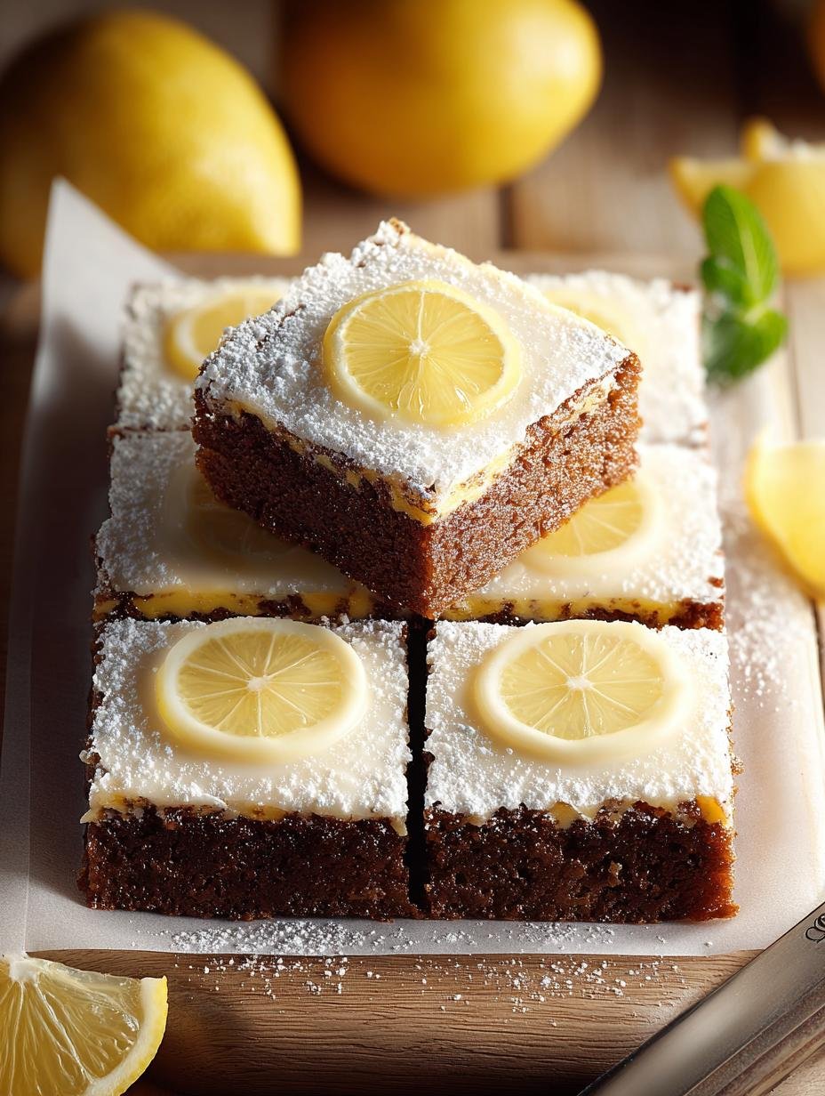 Irresistible Lemon Brownies Tangy: 5 Sweet Layers - Irresistible Lemon Brownies Tangy - main visual representation