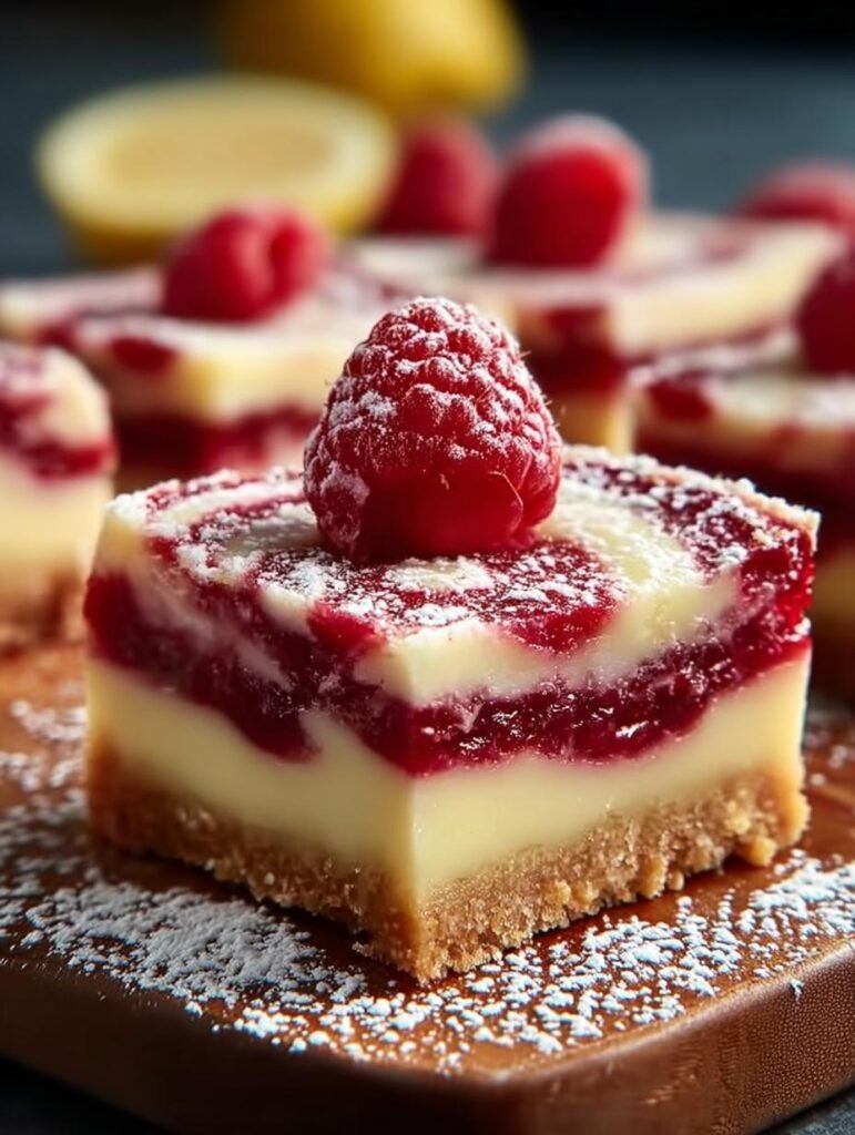 Lemon Raspberry Swirl Bars