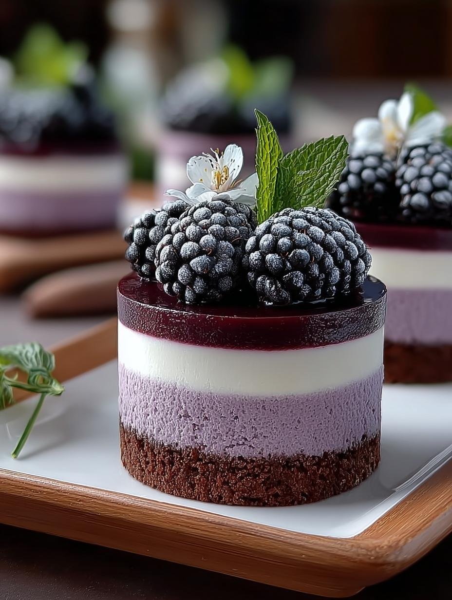 Mini Blackberry Mousse Cakes: 5 Steps to Delightful Bliss - Mini Blackberry Mousse Cakes - additional detail